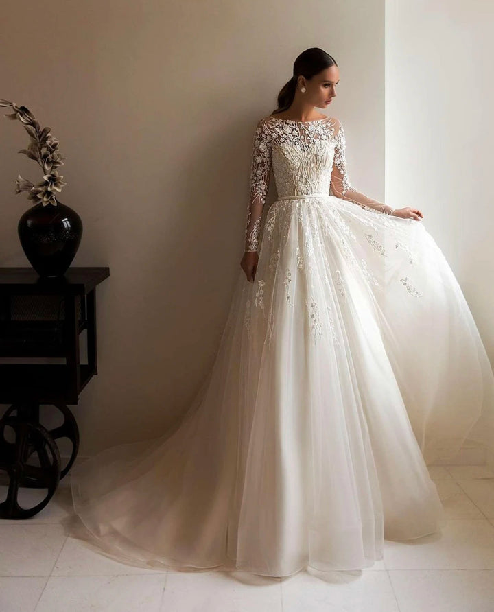 Charming V-neck Wedding Dress