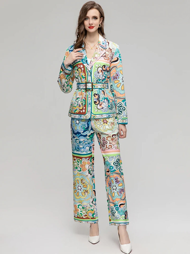 Baroque Long Sleeves Suits
