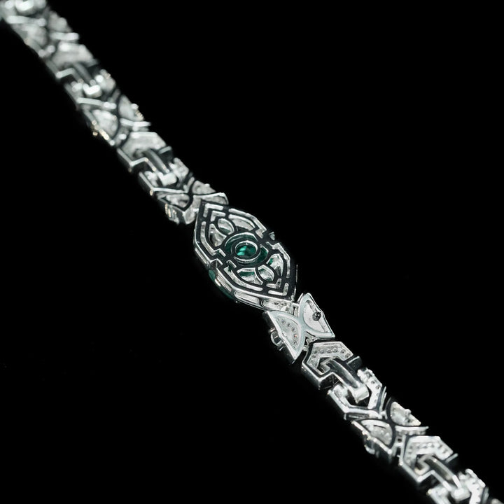 Sterling Silver Emerald Jewelry Set