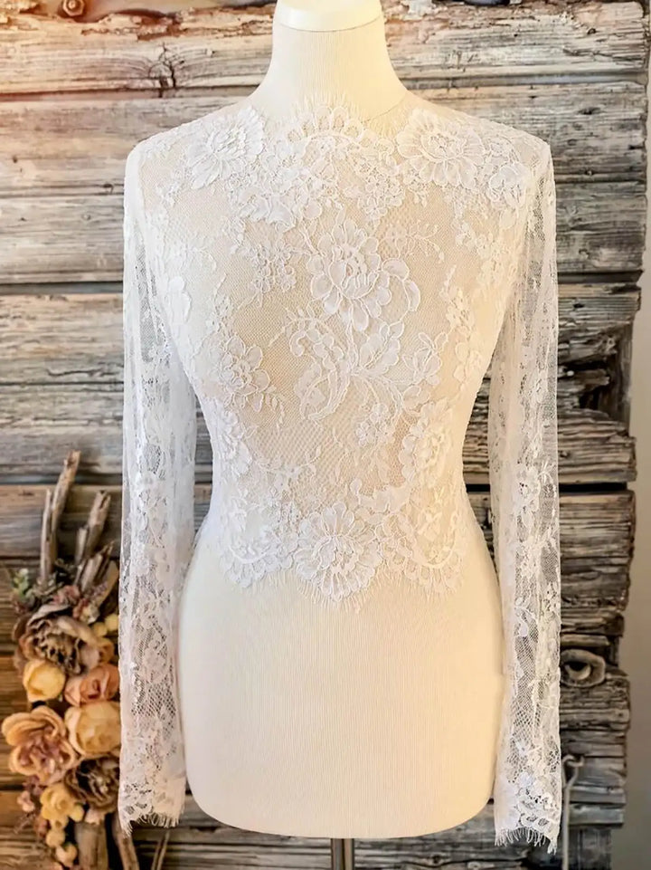 Elegant Long Sleeves Bridal Jacket