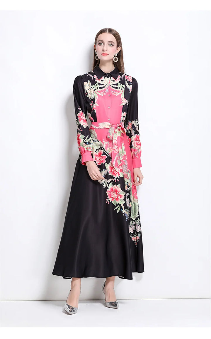 Modest Printed Long Maxi Dress