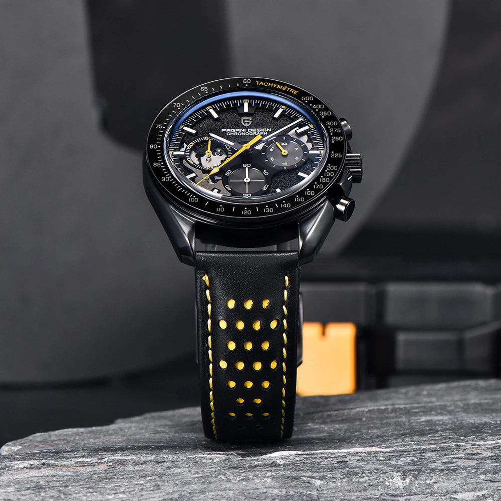 Elegant Luminous Quartz Chronograph Watch