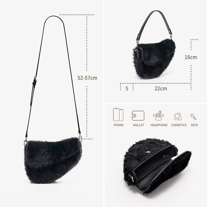 Shearling Women's Shoulder Purse| All For Me Today