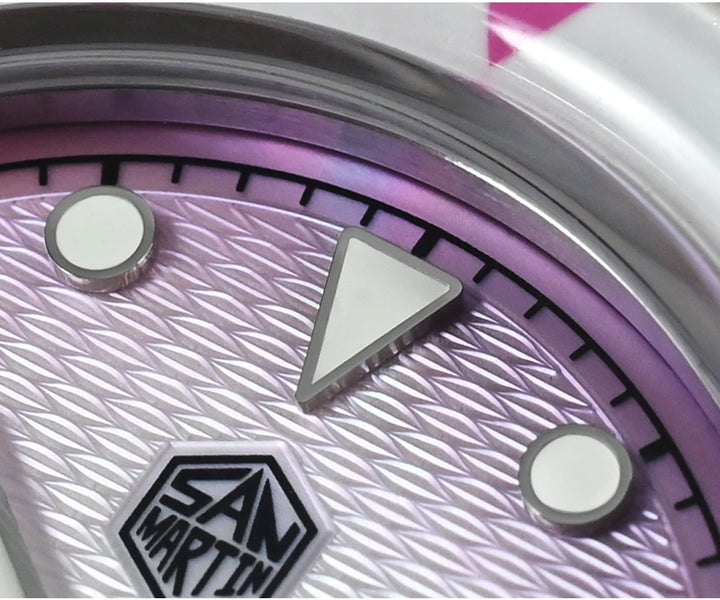 Refined Guilloche MOP Dial Wristwatch