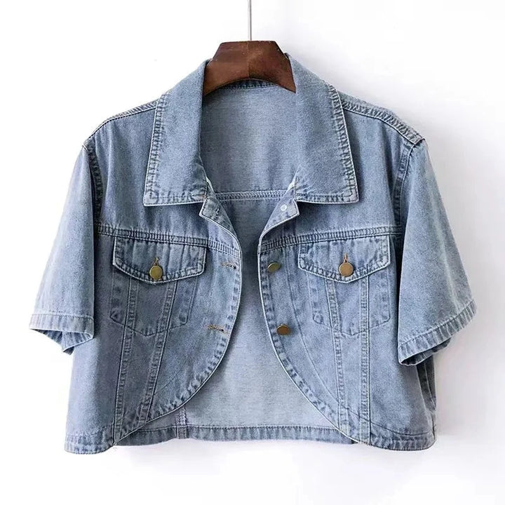 Versatile Short Style Denim Jacket