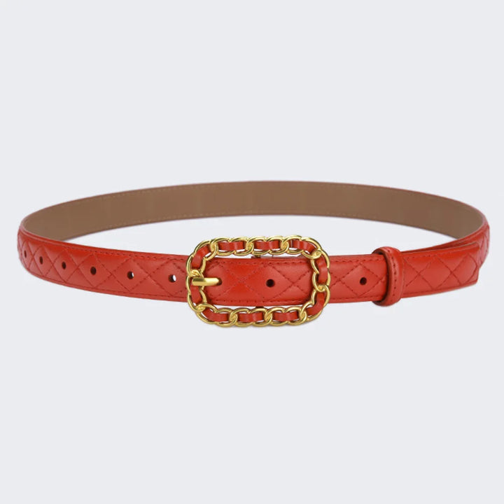Stylish Leather Pin Buckle Belt