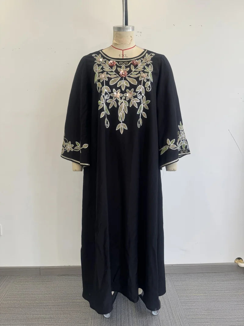 Stunning Beaded Embroidered Abaya Dress