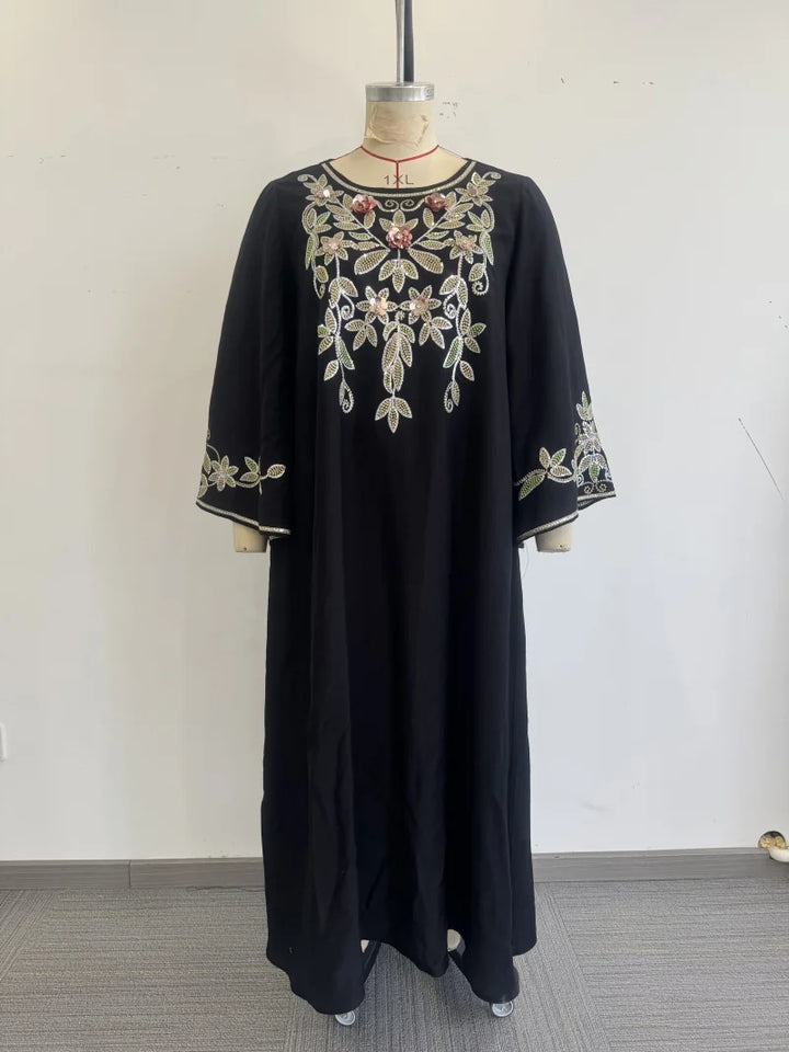 Stunning Beaded Embroidered Abaya Dress