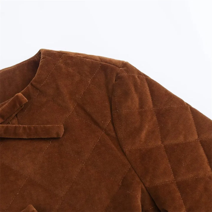 Delightful Bow Tie Short Coat