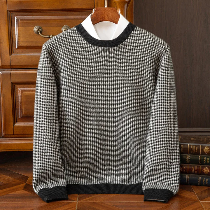 Classic Round Neck Thick Wool Sweater