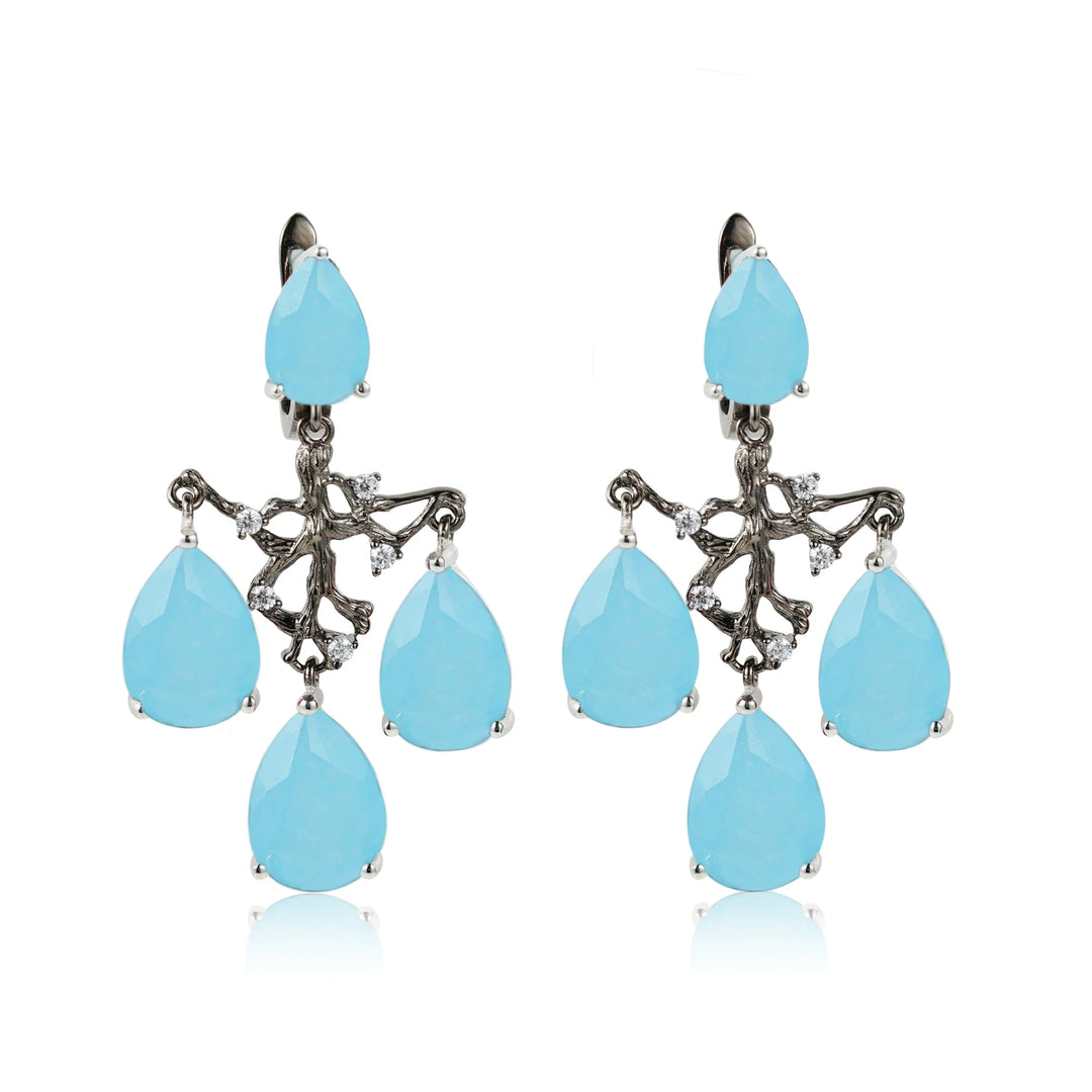 Lovely Smoky Quartz Branch Earrings