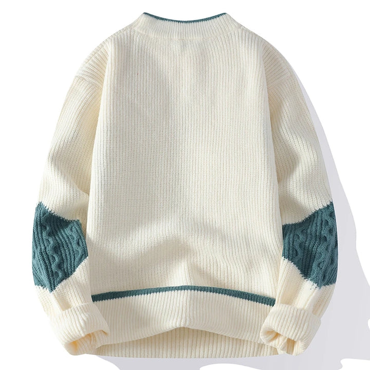 Classy Mock Neck Stylish Knitted Jumper