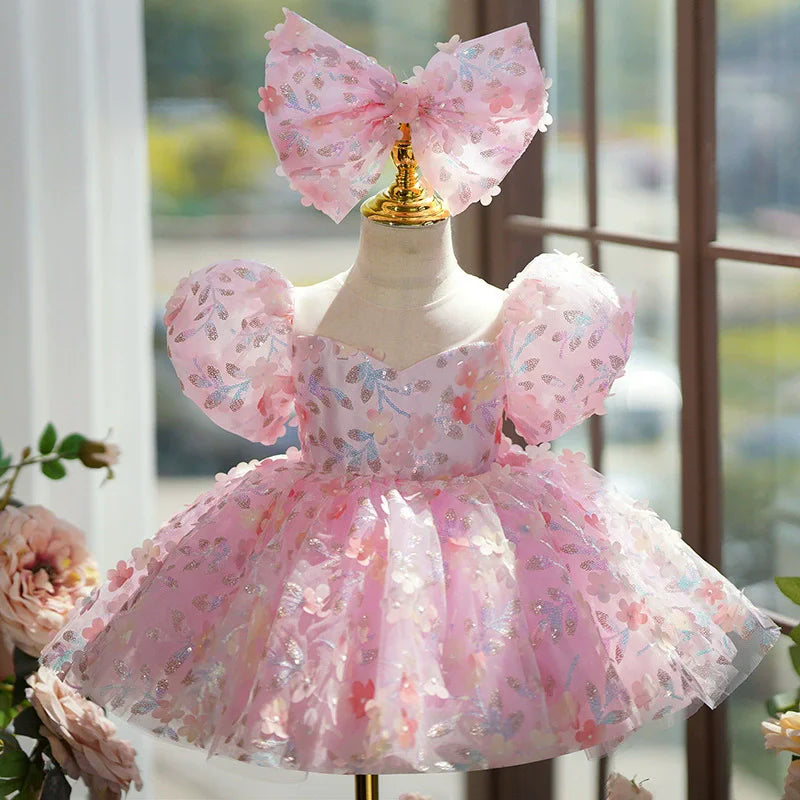 Bubble Sleeve Princess Formal Dress