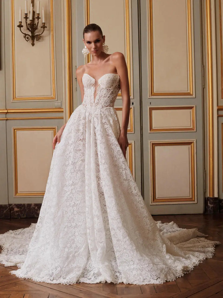 Elegant Bespoke A-Line Wedding Gown