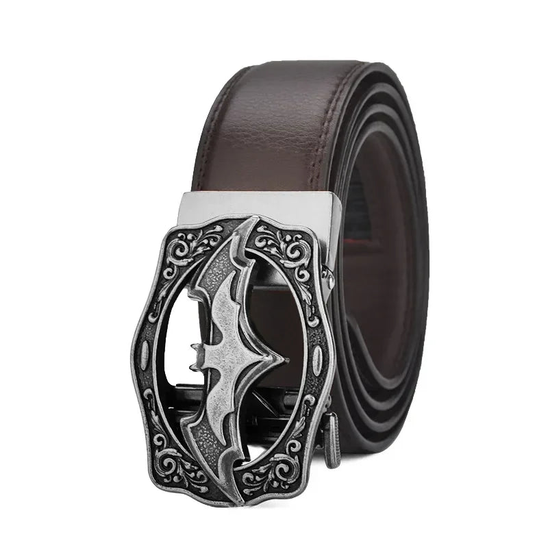 Genuine Leather Automatic Buckle Belt