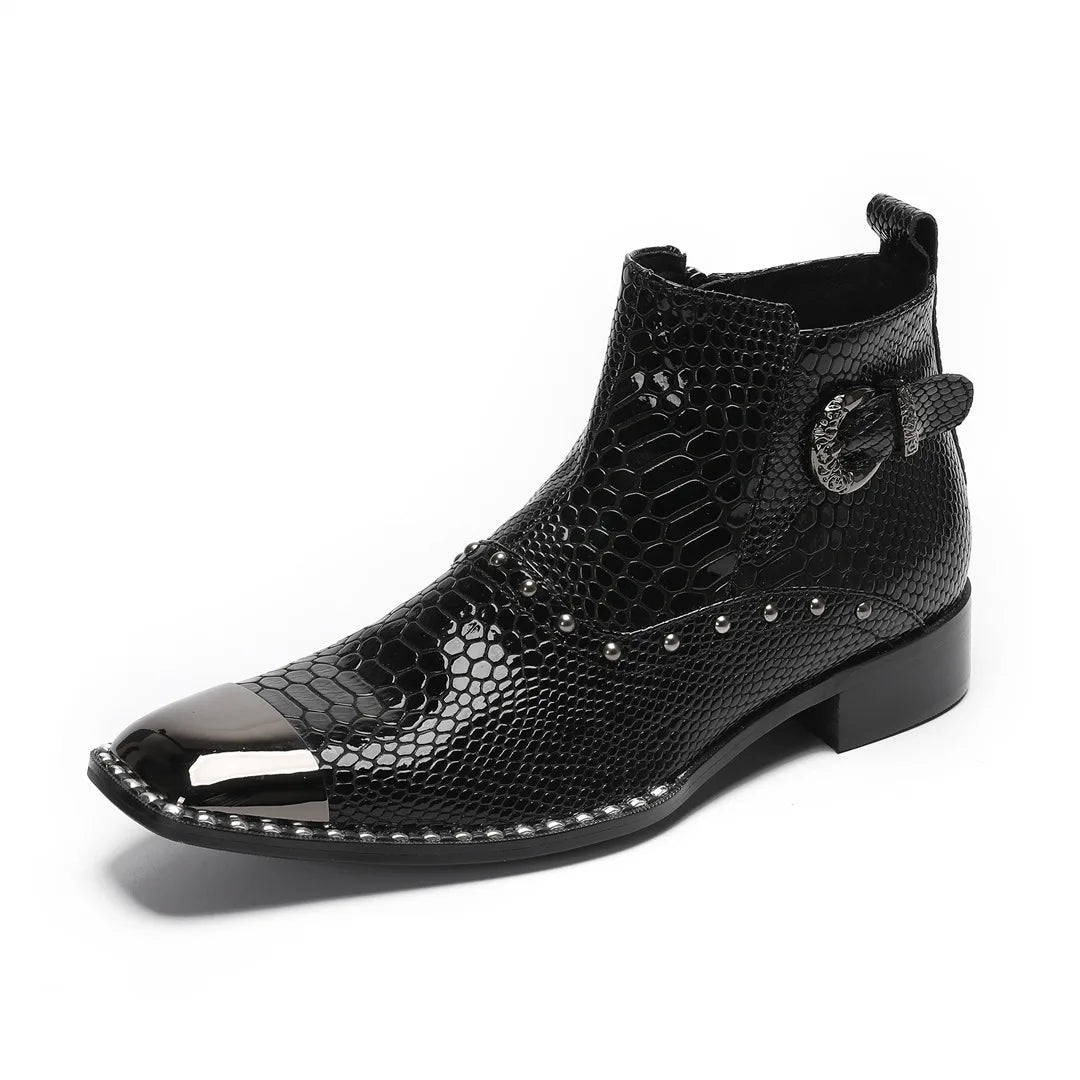 Refined Pointed Toe Zip Ankle Boots