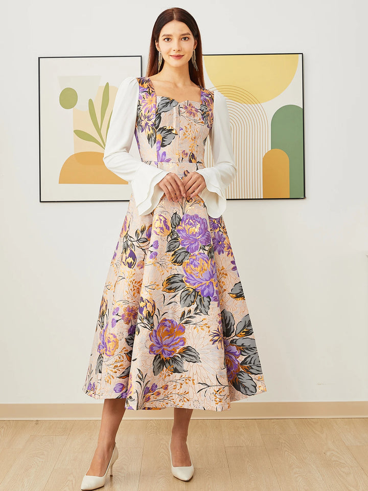 Exquisite Boho Floral French Style Dress