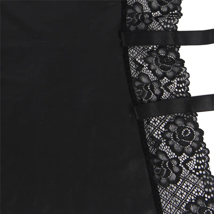 Wet Look Plus Size Women's Gothic Lingerie| All For Me Today