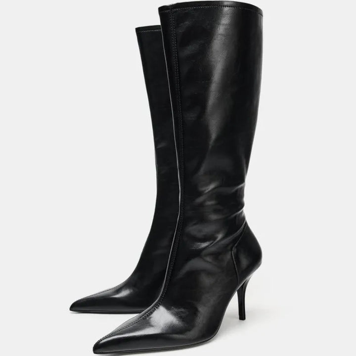 Fashionable Knee-High Heel Boots