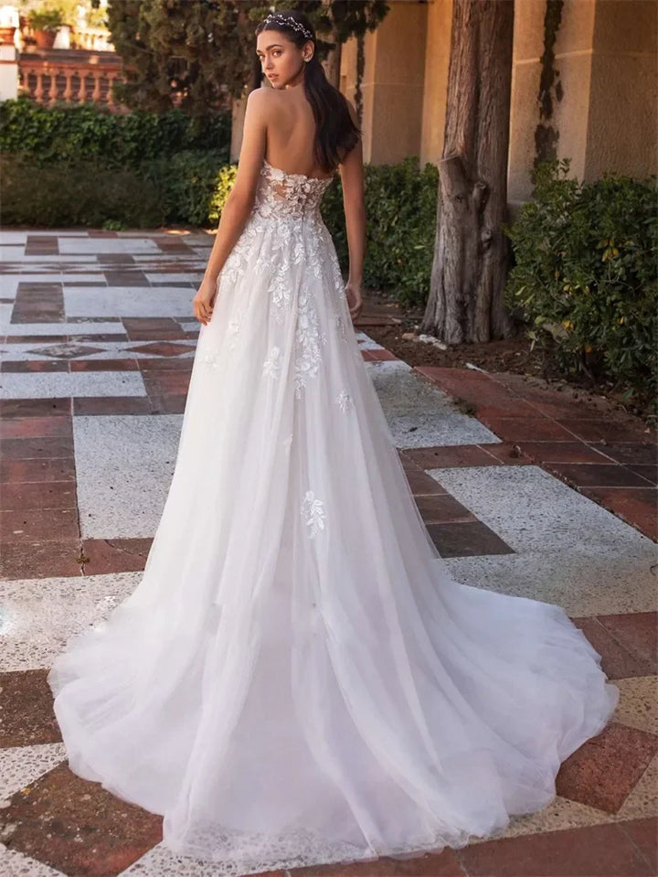 Sumptuous Open Back Bridal Dress