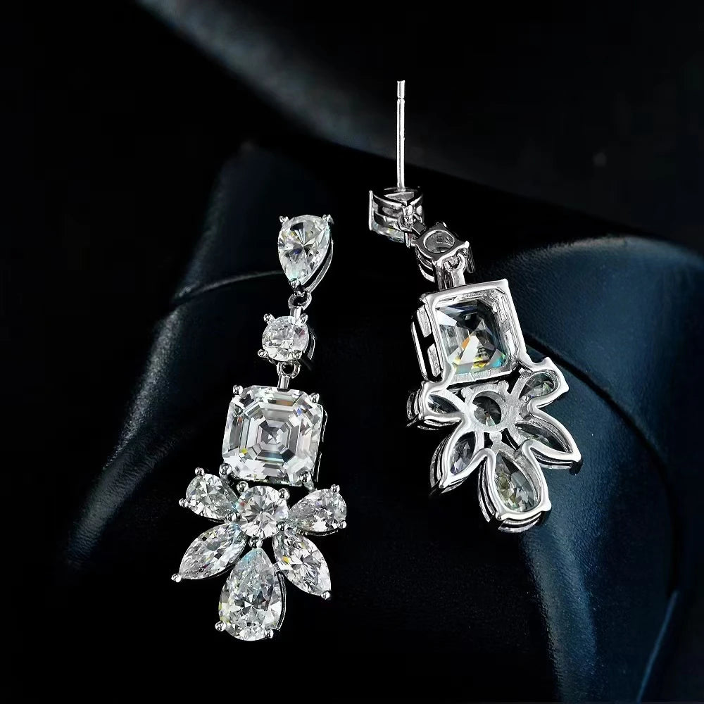 Sweet Asscher Cut Drop Earrings