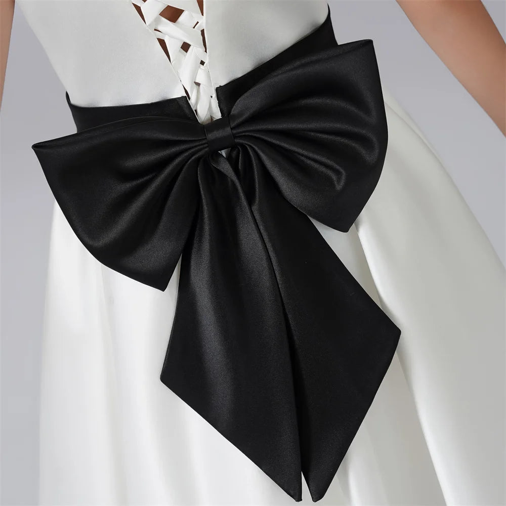 Detachable Bow Formal Princess Gown