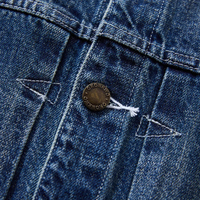 Old Washed Bamboo Denim Jacket