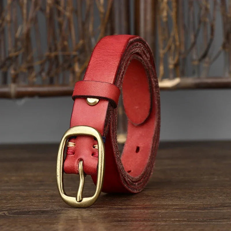 Retro Genuine Leather Adjustable Belt
