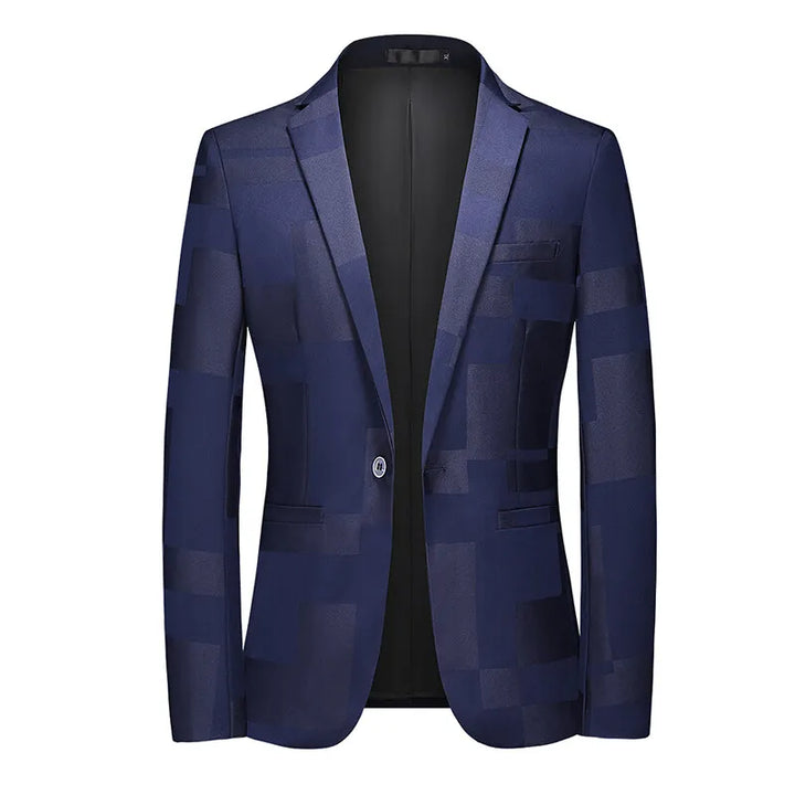 Regal Patchwork Slim-Fit Blazer