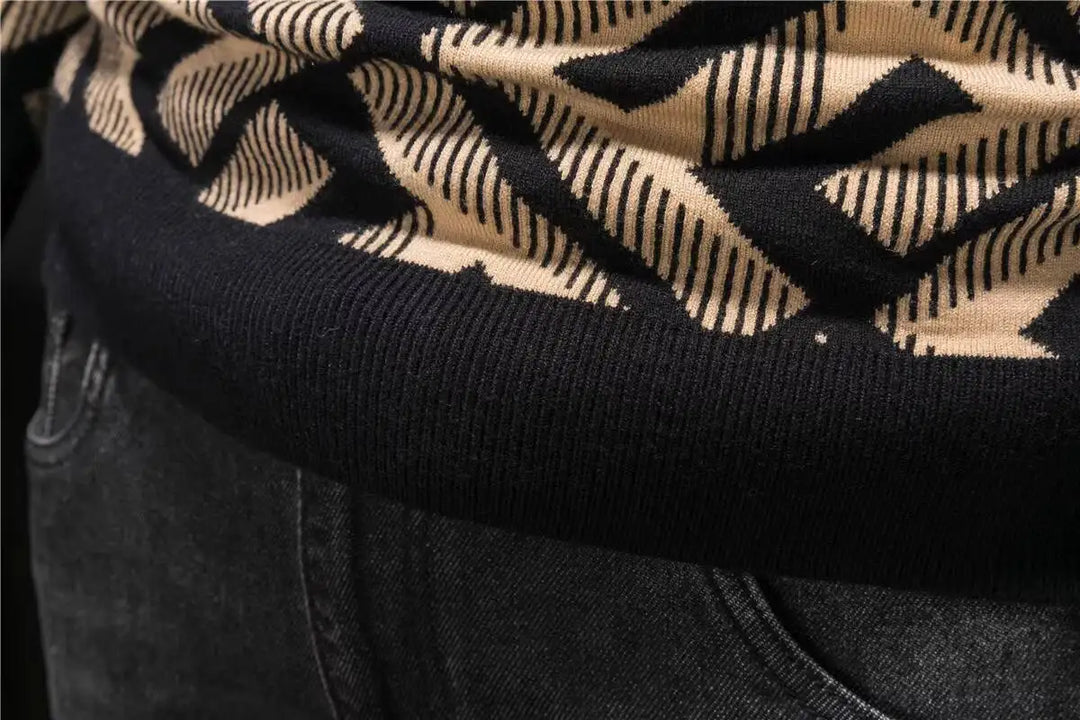 Attractive Wool Blend Pullover Sweater