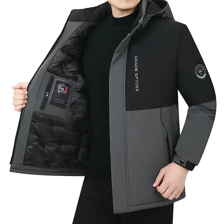 Refined Windproof Parka Jacket