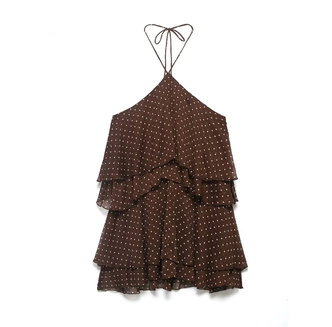 Lovely Ruffle Layered Mini Dress