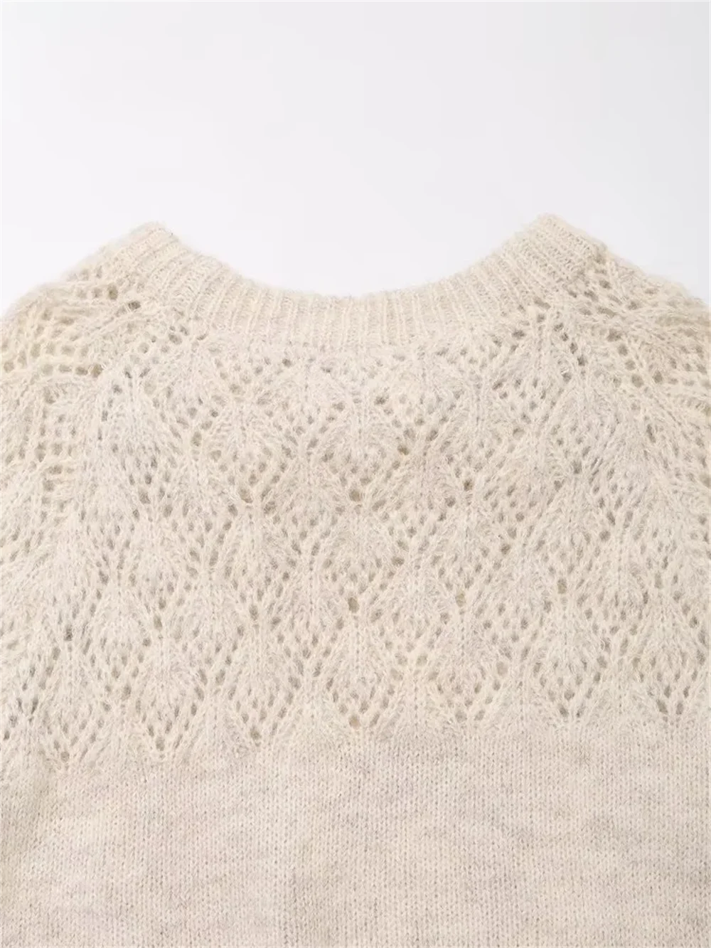 Trendy Silk Scarf Loose-Fit Sweater