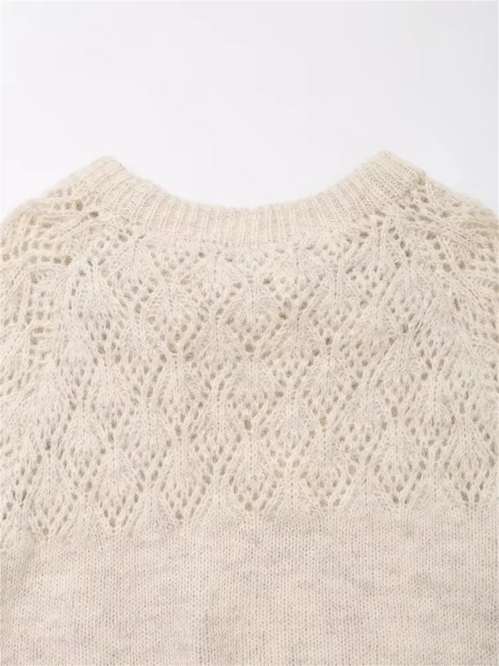 Trendy Silk Scarf Loose-Fit Sweater