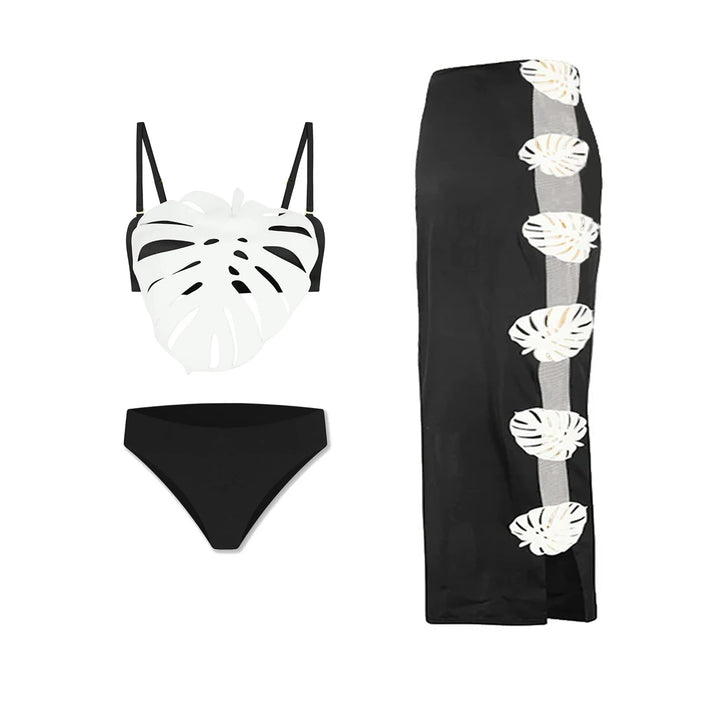 Stylish Hollow Laser Cut Bikini Set