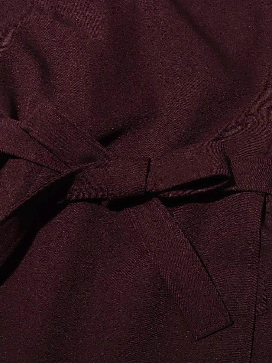 Trench-coat ample à ceinture boutonnée