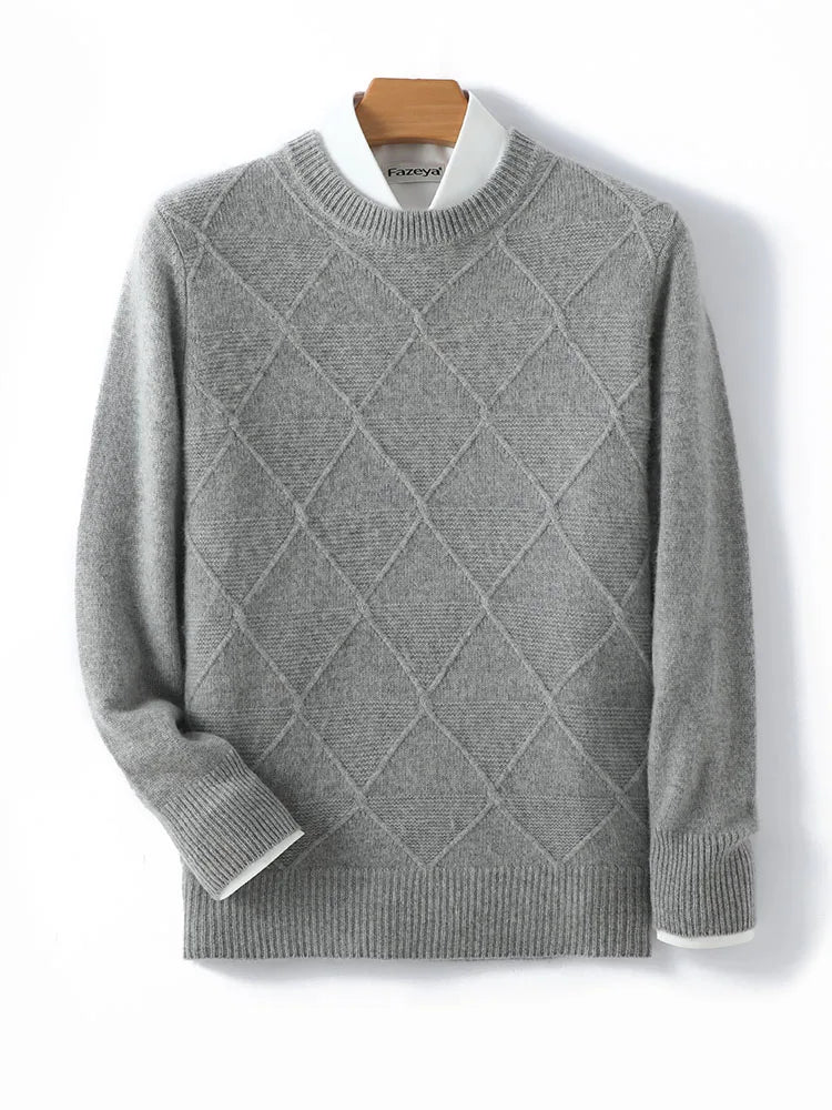 Casual Pure Wool Knitted Sweater