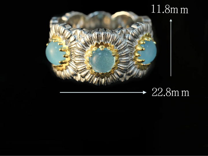 Exquisite Flower Design Engagement Ring