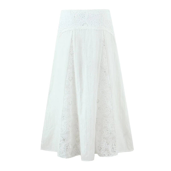 Elegant High Waist A-Line Skirt