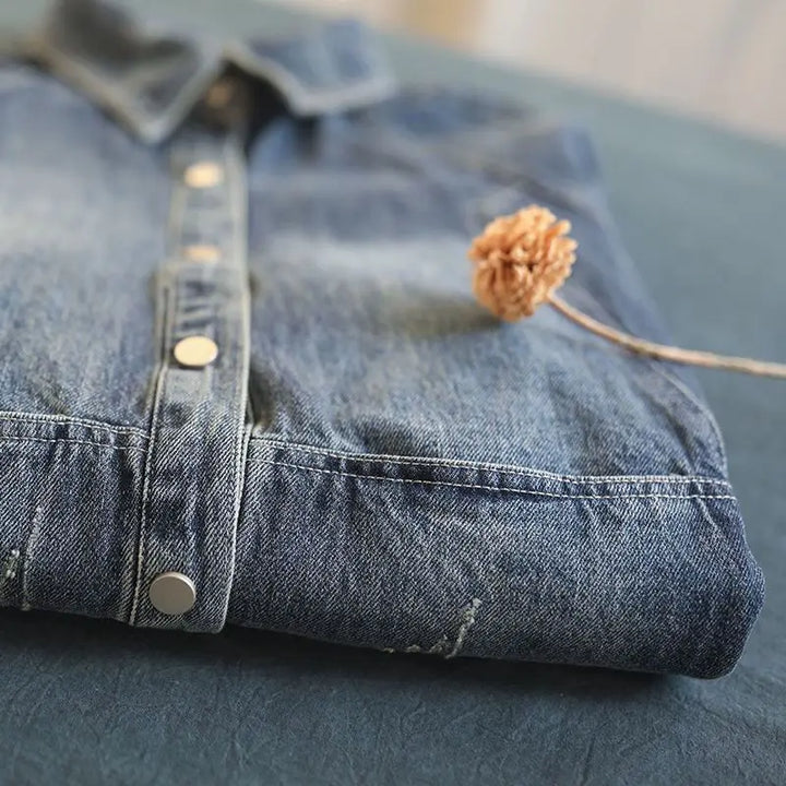 Wonderful Wash Loose Denim Coat