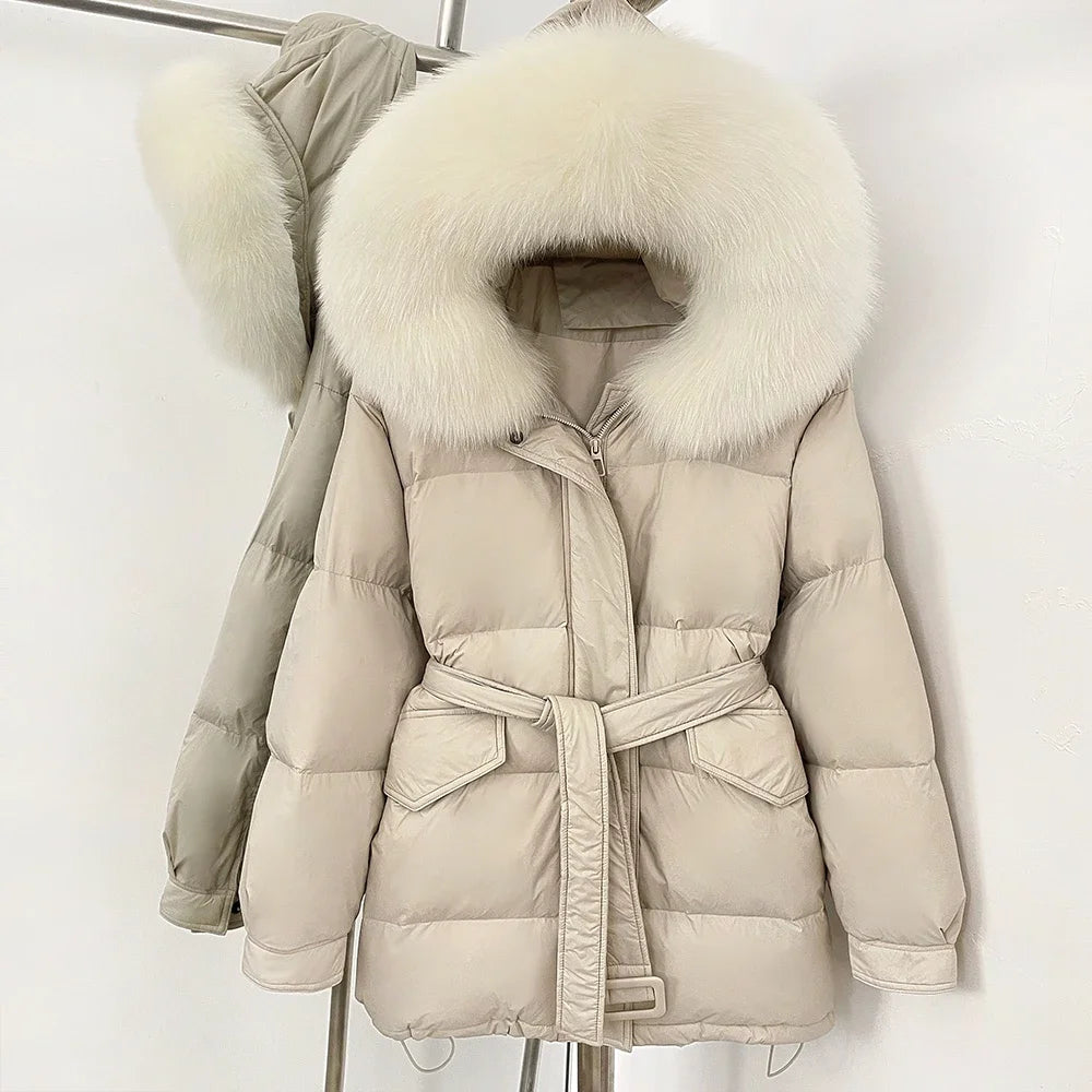 Fluffy Hooded Fur Collar Jacket