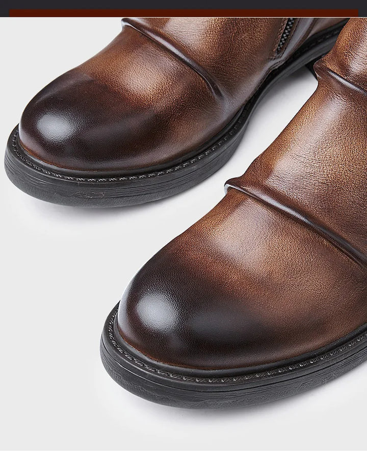 Poised Lace Up Tooling Boots