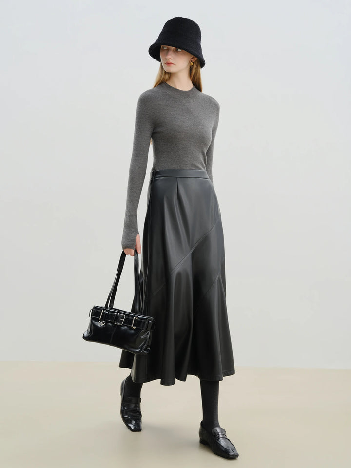 Elegant Petite Umbrella Hem Skirt