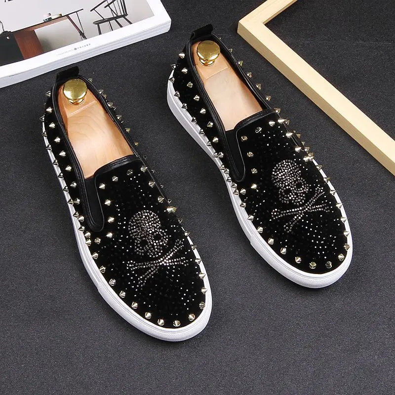 Cool Punk Slip-On Flat Loafers