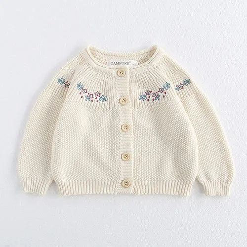 Elegant Toddler Baby Girl Knitting Cardigan