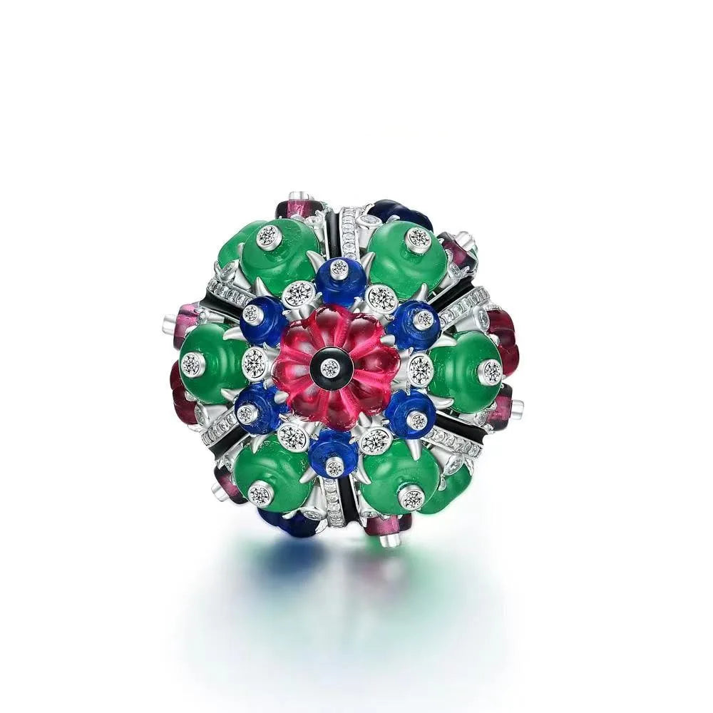 Bague de fête pour femme en argent sterling