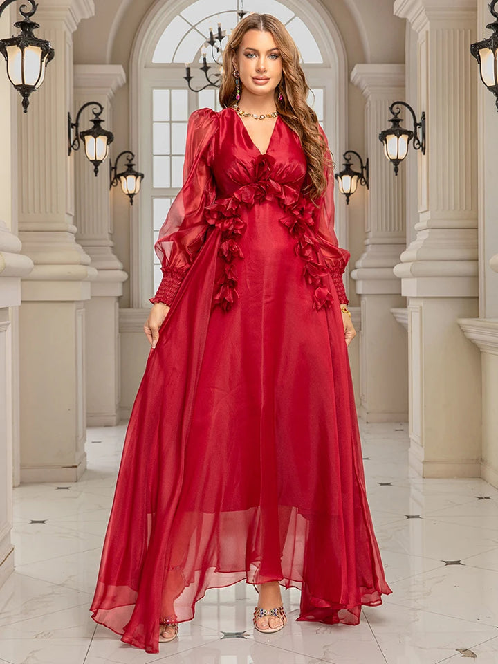 Romance in the Making Floral Swing Dress