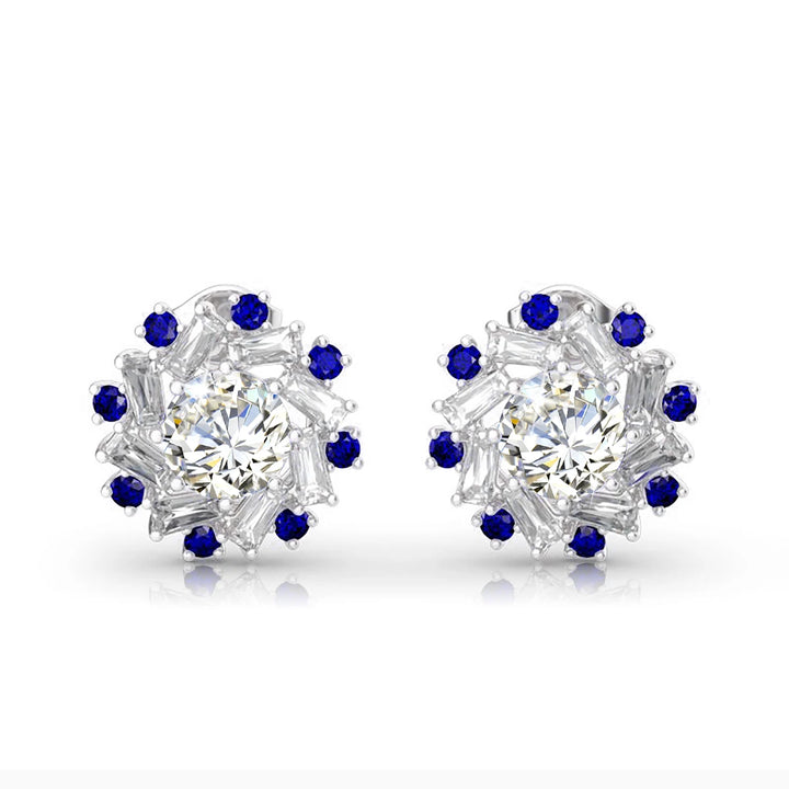 Refined Diamond Moissanite Earrings