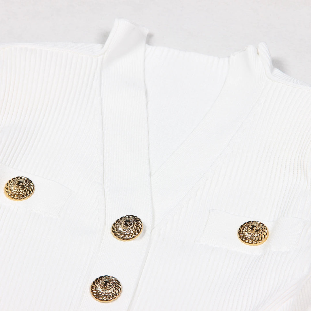 Versatile Short V-neck Cardigan