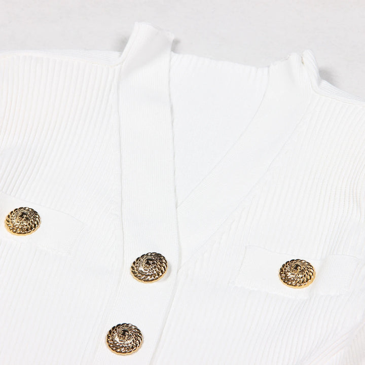 Versatile Short V-neck Cardigan